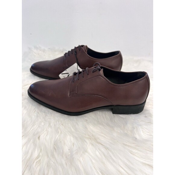 ZARA Men Brown Pointed Toe Lace Up Derby Dress Shoes Size US 11 EUR 44 2400/220 main image 6